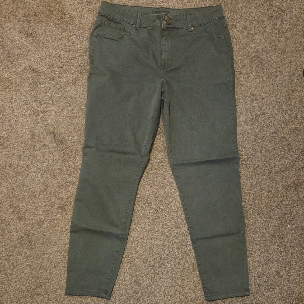 Women's Olive Jeans